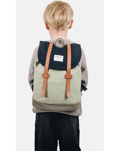 Sandqvist Stig Mini Backpack (canvas) - Multicolour