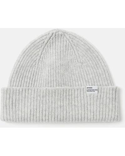 Bhode Hawick Short Beanie Hat (merino Wool) - Grey