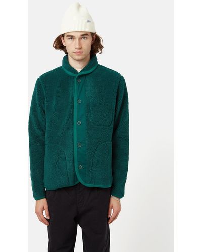 Bhode Shawl Collar Fleece - Green