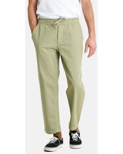 Wax London Kurt Organic Cotton Trouser (tapered) - Green