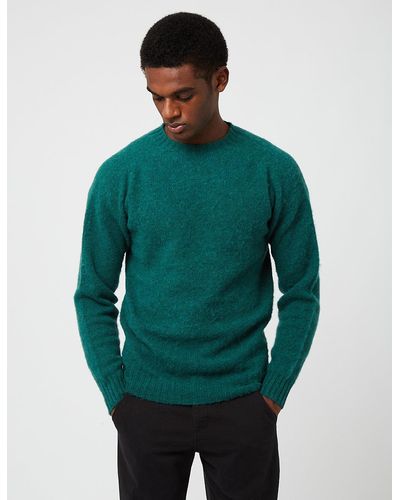 Bhode Supersoft Lambswool Jumper (made In Scotland) - Green