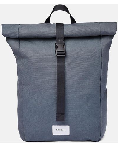 Sandqvist Kaj Rolltop Backpack (organic/recycled) - Blue