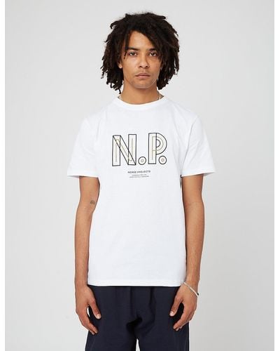Norse Projects Niels Teknisk Logo T-shirt - White