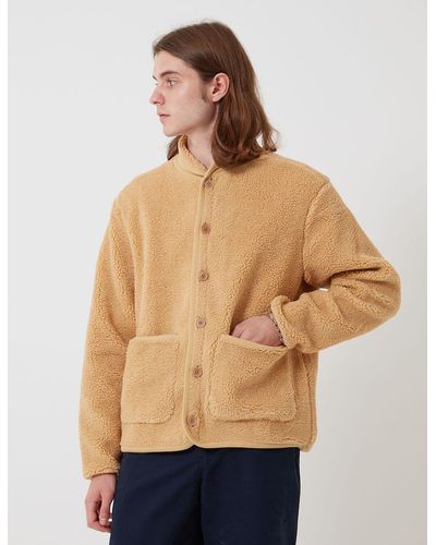 Bhode Fleece Work Jacket - Natural
