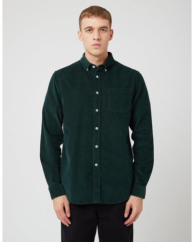 Bhode X Brisbane Moss Shirt (14 Wale Cord) - Green