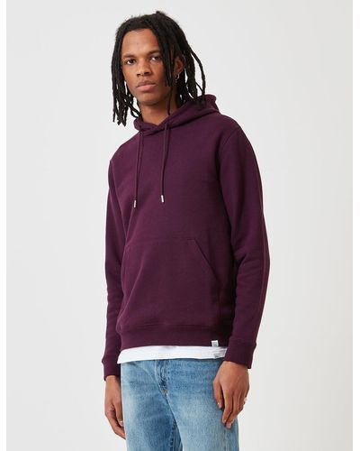 Norse Projects Vagn Classic Hooded Sweatshirt - Purple