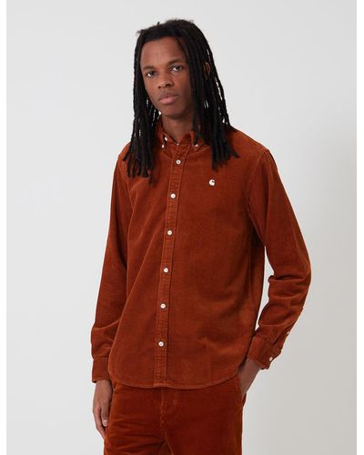 Carhartt Wip Madison Cord Shirt - Brown