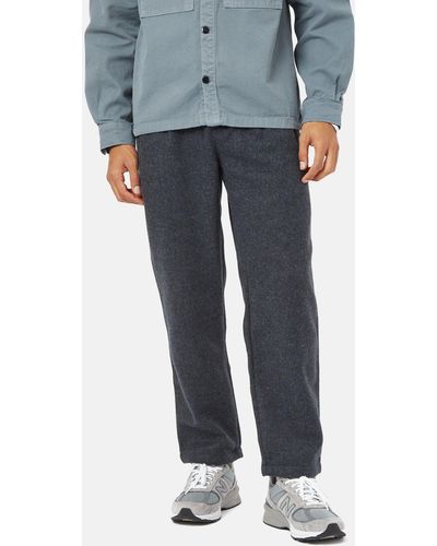 Stan Ray Pleated Chino Trousers (wool) - Grey
