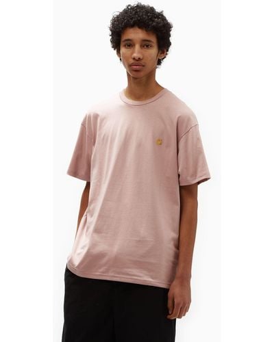 Carhartt Wip Chase T-shirt (loose) - Pink