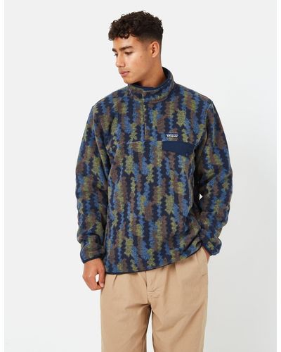 Patagonia Lw Synch Snap-t Pullover - Blue