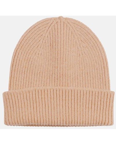 COLORFUL STANDARD Merino Wool Beanie Hat - Natural