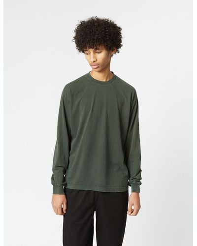 COLORFUL STANDARD Oversized Long Sleeve T-shirt (organic) - Green