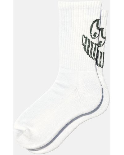 Carhartt Wip Grin Socks - White