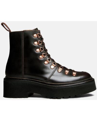 Grenson Nanette Ski Boot (colorado Leather) - Black