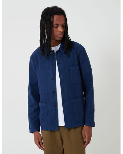 Bhode Chore Workwear Jacket (overdyed) - Blue