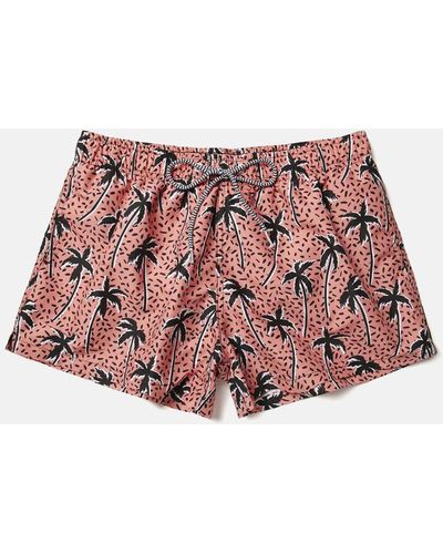 Boardies Flair Palm Red Swim Shorts (short)