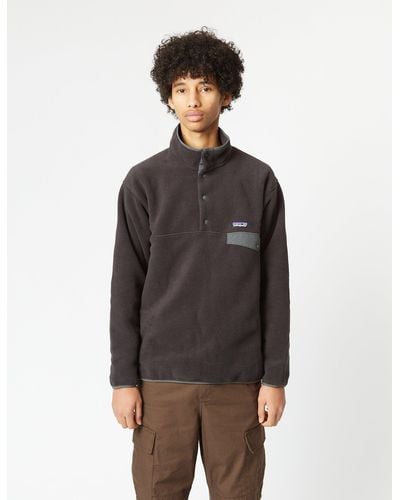 Patagonia 's Lightweight Synchilla Snap-t Fleece Pullover - Black