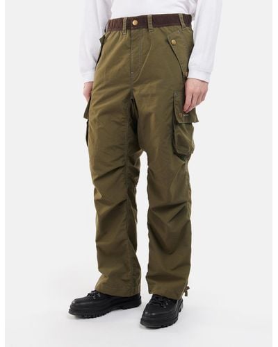 Barbour X And Wander Splits Trousers - Green
