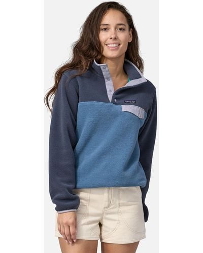 Patagonia Lw Synch Snap-t Fleece Pullover - Blue