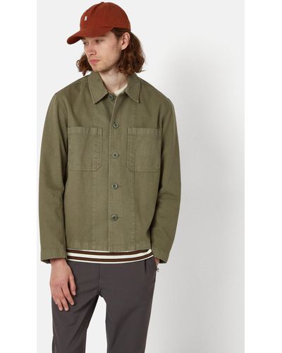 Norse Projects Tyge Broken Twill Overshirt - Green