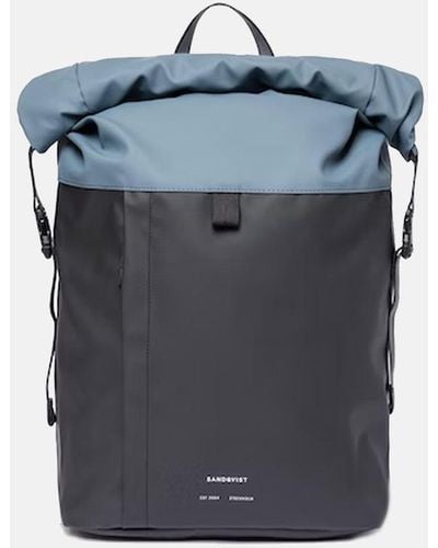 Sandqvist Konrad Rolltop Backpack (recycled Poly) - Blue