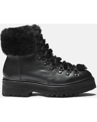 Grenson Nettie Hiker Boot (vintage Leather) - Black