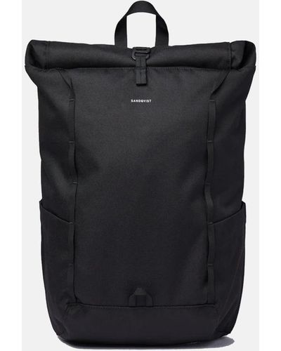 Sandqvist Arvid Rolltop Backpack (recycled Poly) - Black