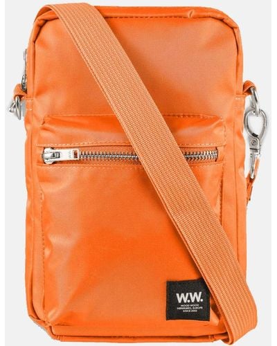 WOOD WOOD Rena Orange Nylon Cross-body Bag