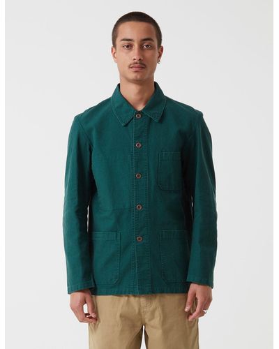 Vetra French Workwear Jacket Short (twill Cotton) - Green