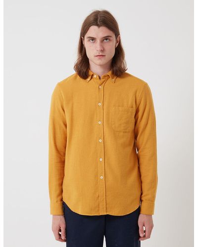 Bhode Classic Button Down Shirt (cotton) - Yellow