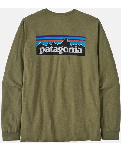 Patagonia P-6 Logo Responsibili-tee Long Sleeve T-shirt - Green