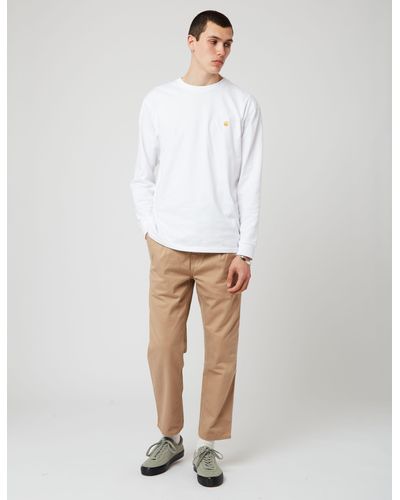 Carhartt Wip Abbott Pant (tapered Fit) - Natural