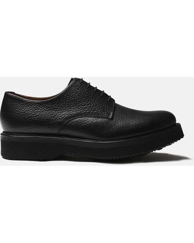 Grenson Curt Derby Shoe (natural Grain Leather) - Black