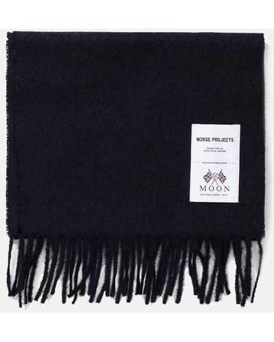 Norse Projects Moon Lambswool Scarf - Blue