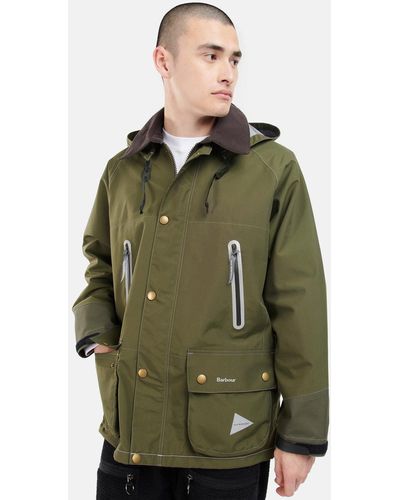 Barbour X And Wander 3l Coat - Green