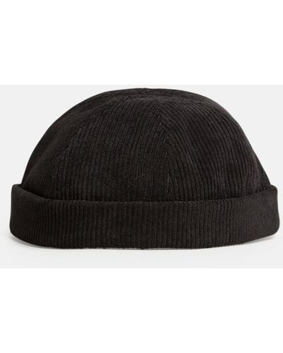 Bhode Dock Worker Hat (cord) - Black