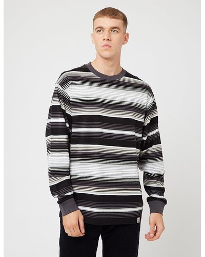 Carhartt Wip Tuscon Long Sleeve Stripe T-shirt - Black