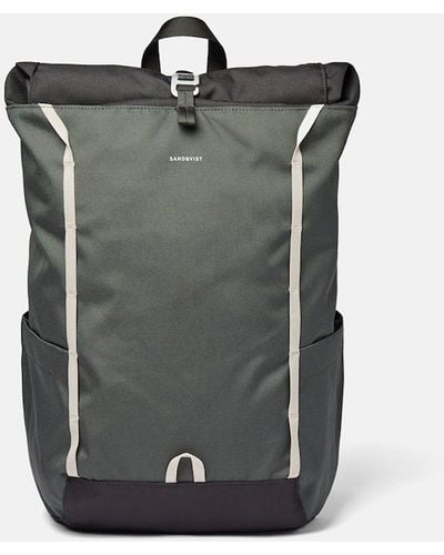 Sandqvist Arvid Rolltop Backpack (recycled Poly) - Grey