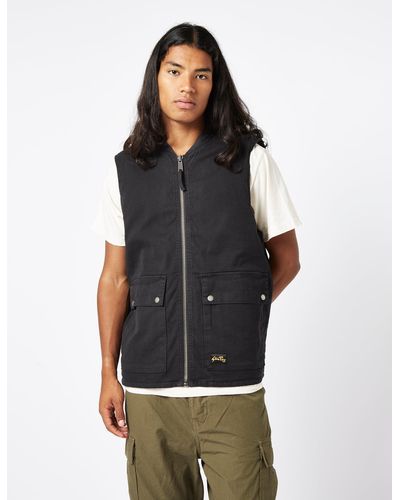Stan Ray Works Vest (duck Canvas) - Black