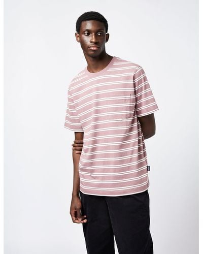 Patagonia Cotton In Conversion Pocket Stripe T-shirt - Pink