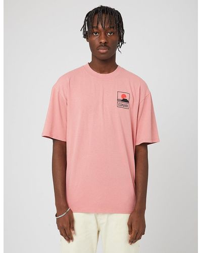 Edwin Sunset On Mt Fuji T-shirt - Pink