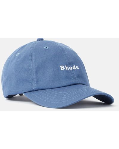 Bhode Embroidered Script Baseball Cap - Blue