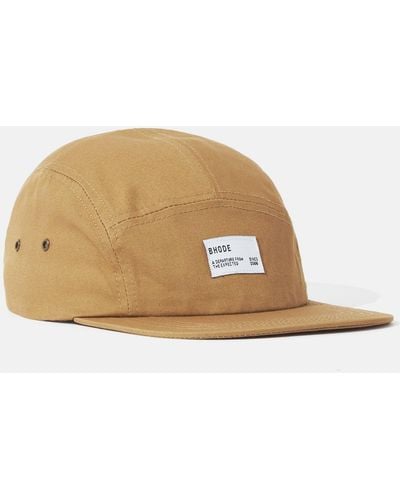 Bhode 5-panel Cap (cotton Twill) - Natural