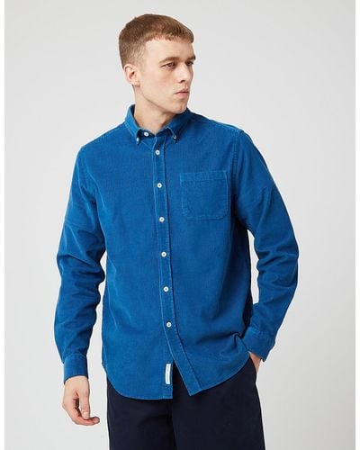 Bhode X Brisbane Moss Shirt (14 Wale Cord) - Blue