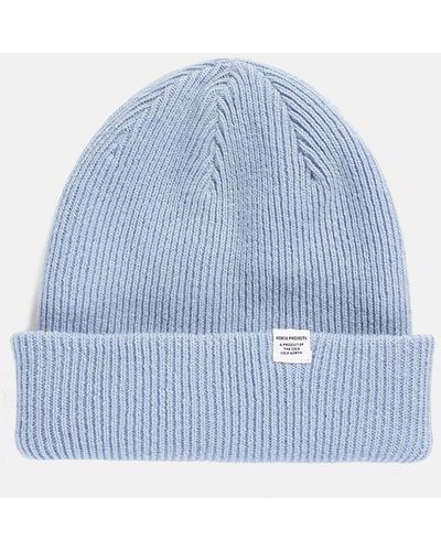 Norse Projects Norse Beanie Hat - Blue
