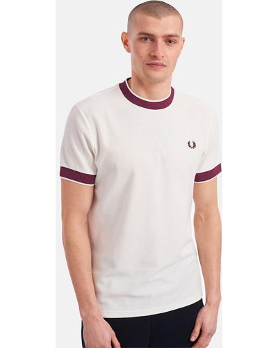 Fred Perry Crepe Jersey T-shirt - White