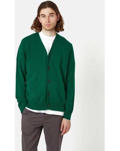 Norse Projects Adam Lambswool Cardigan - Green