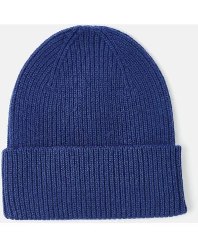COLORFUL STANDARD Beanie Hat (merino Wool) - Blue