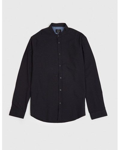 Suit Suit Oxford Mandarin Shirt - Blue