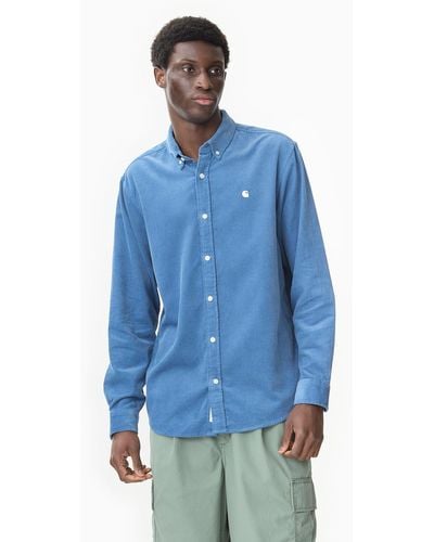 Carhartt Wip Madison Fine Cord Shirt (regular) - Blue